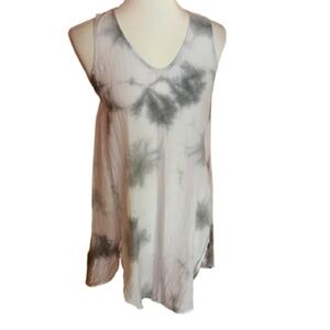 Eileen Fisher Tie dye cotton and silk top